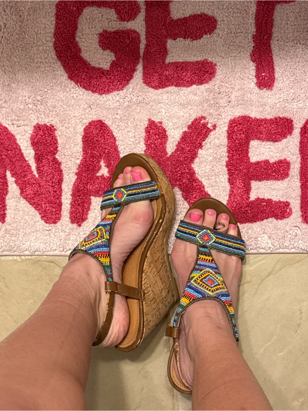 Y2K NOT RATED BOHO WEDGES